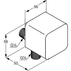 Шланговое подключение Kludi A-QA 655430500