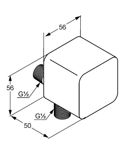 Шланговое подключение Kludi A-QA 655430500
