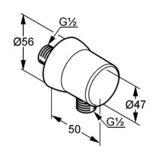 Шланговое подсоединение Kludi Freshline 630600500