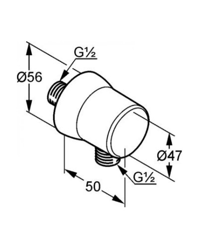 Шланговое подсоединение Kludi Freshline 630610500