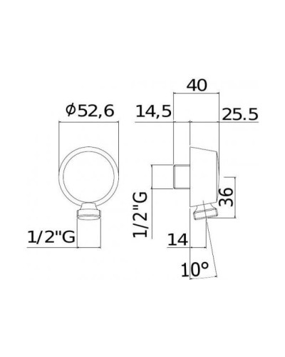 Шланговое подключение Paffoni ZACC130ST Сталь
