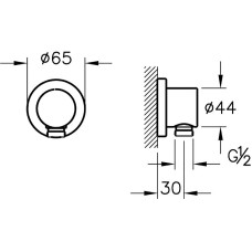 Шланговое подключение Vitra Origin A45223 Хром