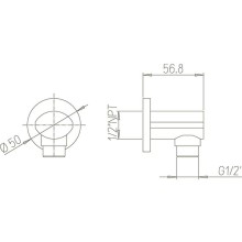 Шланговое подключение Paini 86CR503P Хром