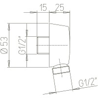 Шланговое подключение Paini 50CR503P Хром