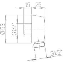 Шланговое подключение Paini 50CR503P Хром