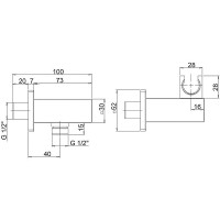 Шланговое подключение Paini 50PZ480QQ Черный матовый