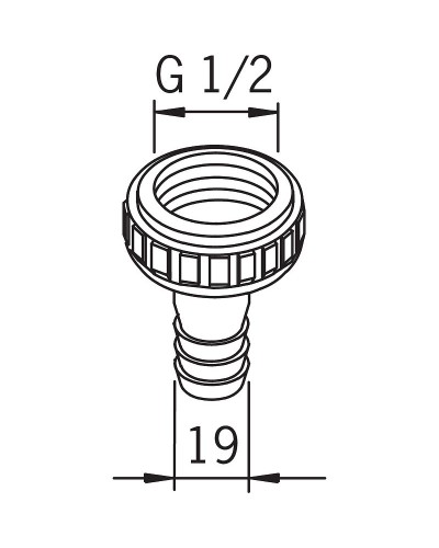 Штуцер Oras 223012 G1/2-19 мм