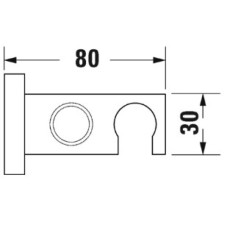 Подключение для душевого шланга с держателем Duravit UV0630026000