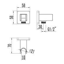 Шланговое подключение Lemark LM4585C Хром