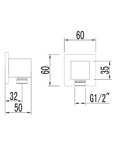 Шланговое подключение Lemark LM4583C Хром