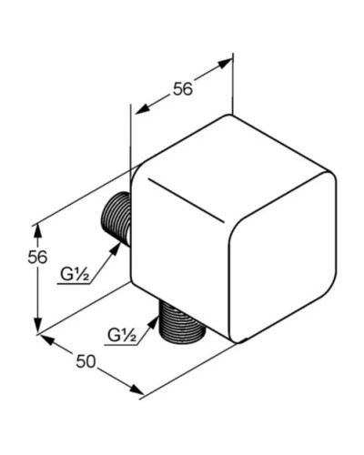 Шланговое подключение Kludi A-QA 6554043-00