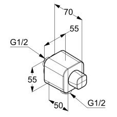 Шланговое подключение Kludi A-QA 6554405-00
