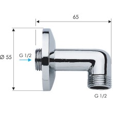 Шланговое подключение Remer 309 Хром
