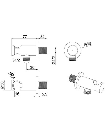 Шланговое подключение Allen Brau Priority 5.31015-31 Черное матовое