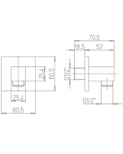 Шланговое подключение Paini 50PZ503PQ Черный матовый