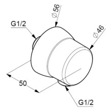 Подключение для душевого шланга Kludi Sirena 6306039-00
