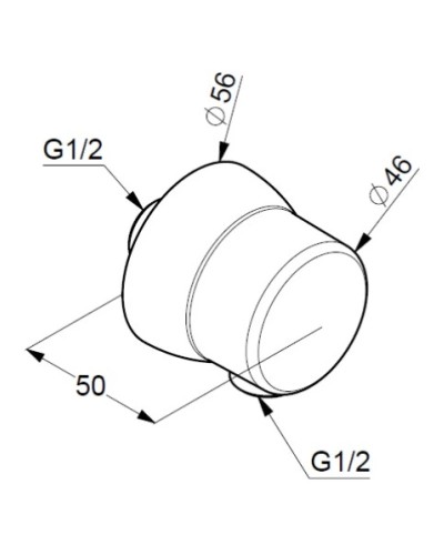 Подключение для душевого шланга Kludi Sirena 6306039-00