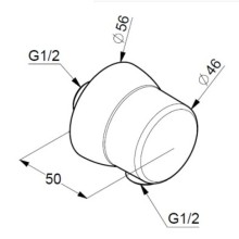 Подключение для душевого шланга Kludi Sirena 6306139-00