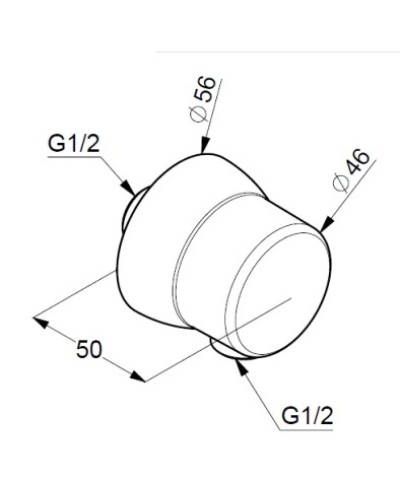 Подключение для душевого шланга Kludi Sirena 6306139-00