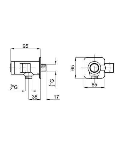 Подключение для душевого шланга с держателем Noken Touch&Feel N155416560