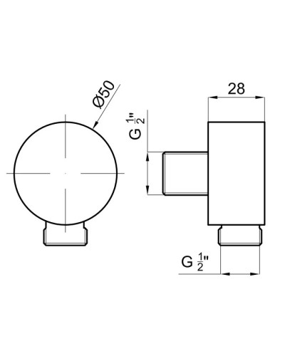 Подключение для душевого шланга Noken Liberty N199999973