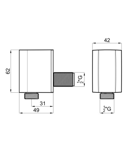 Подключение для душевого шланга Noken Soft N196599511