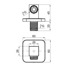 Подключение для душевого шланга Noken Urban N199999763