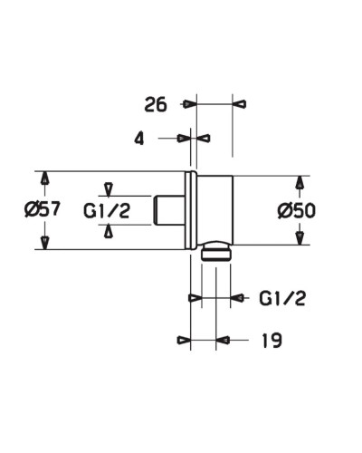 Шланговое подключение Hansa Viva 44250000
