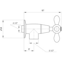 Подключение для душевого шланга Migliore Princeton Plus ML.PRP-8058.DO