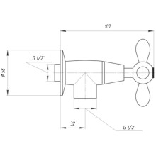 Подключение для душевого шланга Migliore Princeton Plus ML.PRP-8058.DO