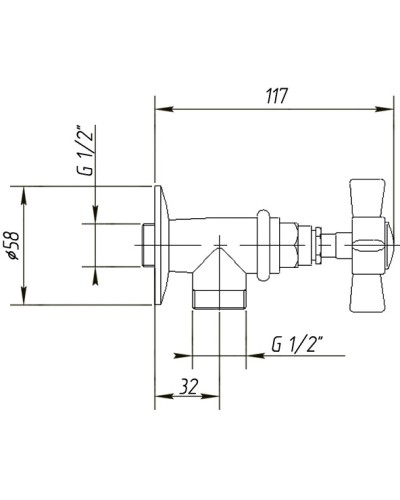 Подключение для душевого шланга Migliore Princeton ML.PRN-858.CSCR