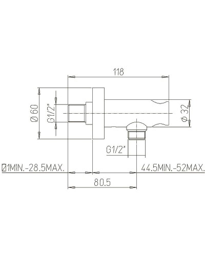 Шланговое подключение Paini Morgana 73CR480 Хром