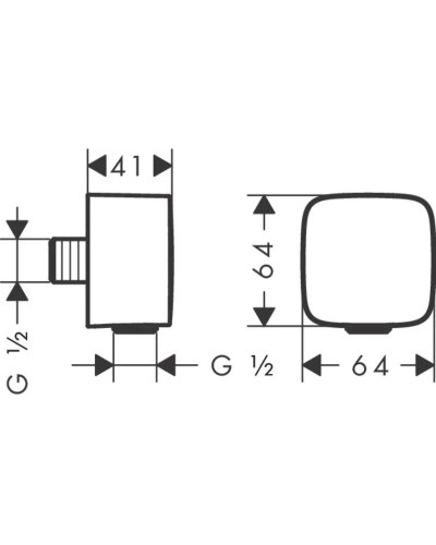 Подключение для душевого шланга Axor 36731000