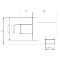 Подключение для душевого шланга Bossini V00240.030