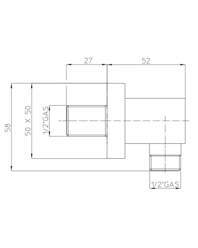Подключение для душевого шланга Bossini V00240.030