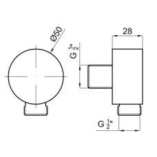 Подключение для душевого шланга Noken Liberty N199998885