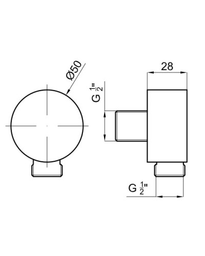 Подключение для душевого шланга Noken Liberty N199998885