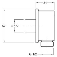 Шланговое подключение Jacob Delafon E75142-CP Хром