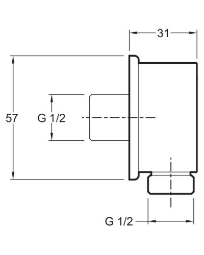 Шланговое подключение Jacob Delafon E75142-CP Хром