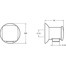 Шланговое подключение Jacob Delafon E11627-CP Хром