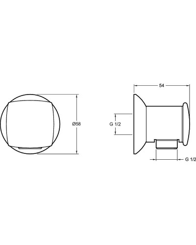 Шланговое подключение Jacob Delafon E11627-CP Хром