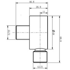 Подключение для душевого шланга Caprigo 99-590-vot