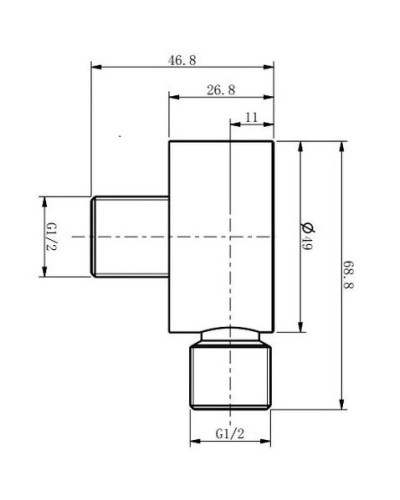 Подключение для душевого шланга Caprigo 99-590-vot