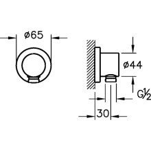 Подключение для душевого шланга VitrA Origin A4522336