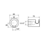 Шланговое подключение Ravak 706.00 X07P206 Хром