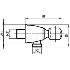 Держатель ручного душа Migliore Ricambi 20071 Хром