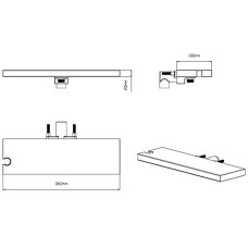 Подключение для душевого шланга с держателем Vincea VSRC-41CH