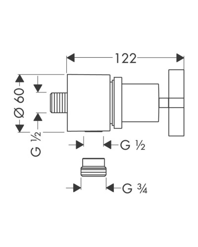 Подключения для душевого шланга Axor Citterio 39883000