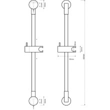 Душевая штанга Bemeta Shower Programme 65 104114112 Хром