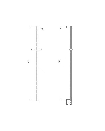 Душевая штанга Paini Ravenna 124P40 Хром